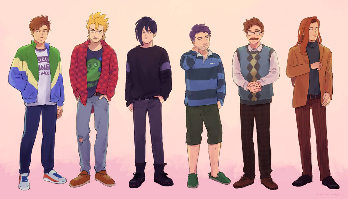 sdv Bachelors spring clothing by monowip on DeviantArt