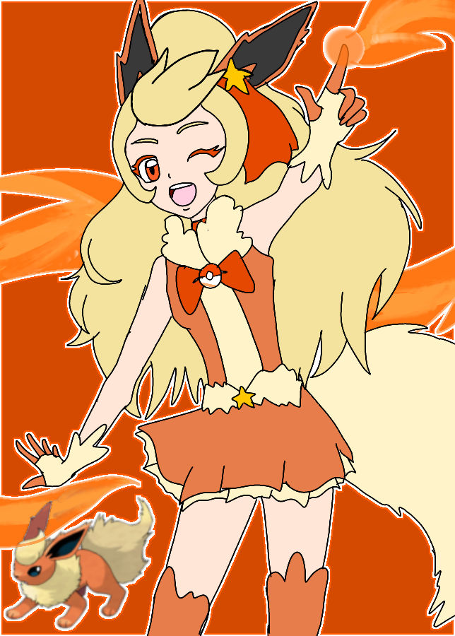 Lava Pretty Eeveelution Pretty Cure: Cure Lava by SnowCat1993 on DeviantArt