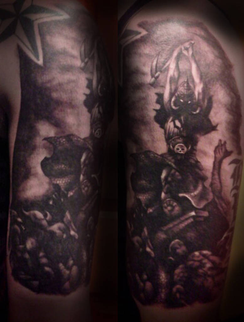 Frank Frazetta tattoo reproduction by PapaDing on DeviantArt