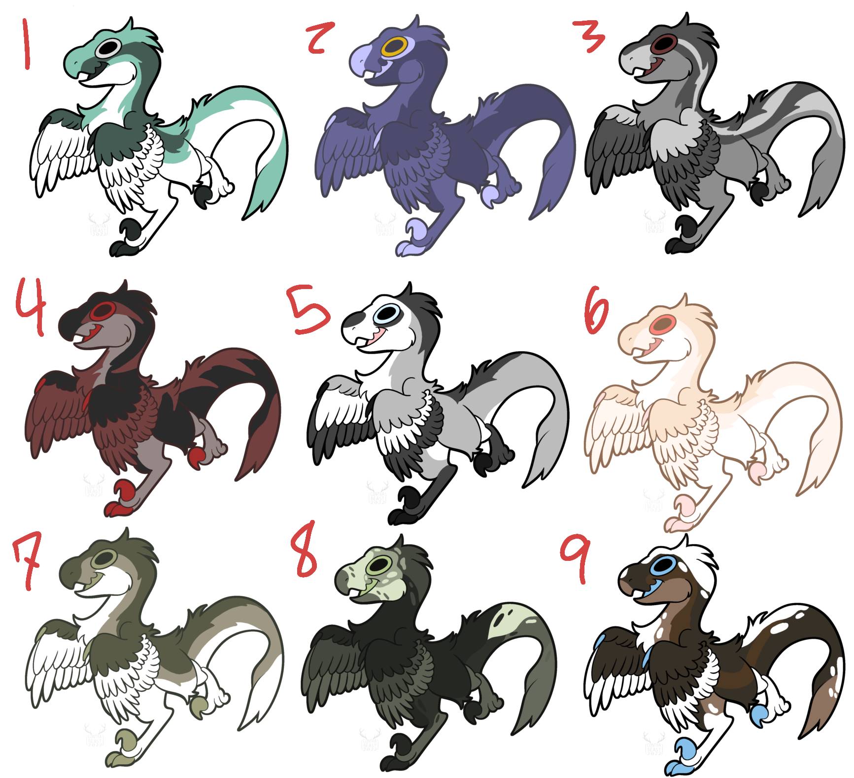 Indigo Raptor Deviantart free raptor adopts by 802jester208 on DeviantArt