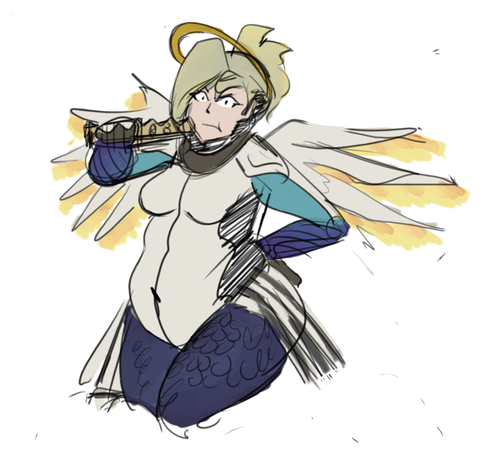 Fat Mercy Ged-it: Chubby Mercy by Derpaggedon on DeviantArt