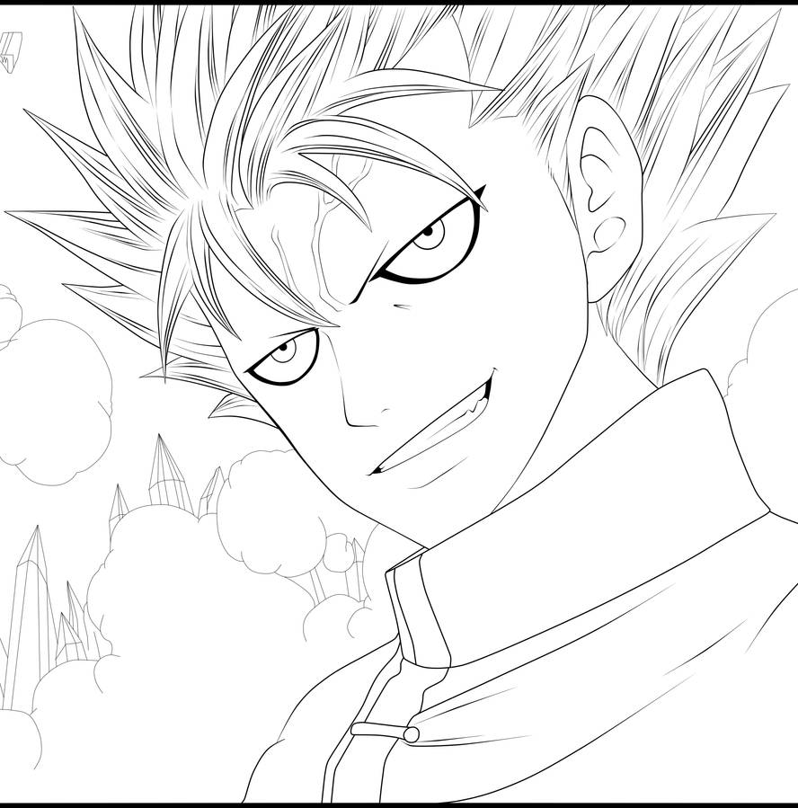 Let Dahaka Rave Master Lineart by davidlineart on DeviantArt