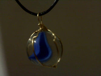 wire wrapped blue marble