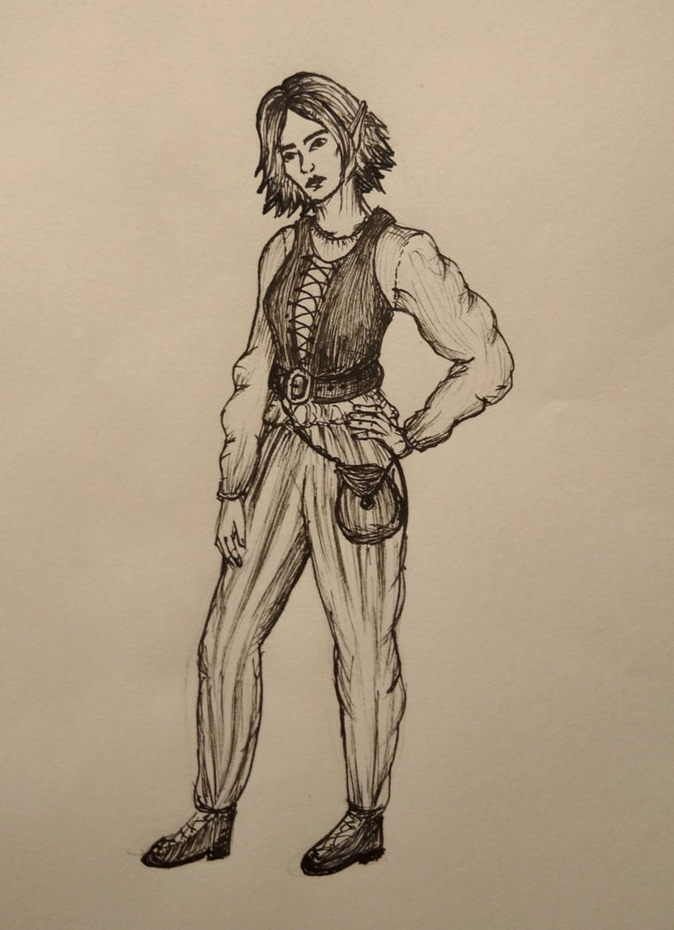 Elf commoner by AnnaCher on DeviantArt