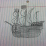 Christopher Columbus' Boat Sketch