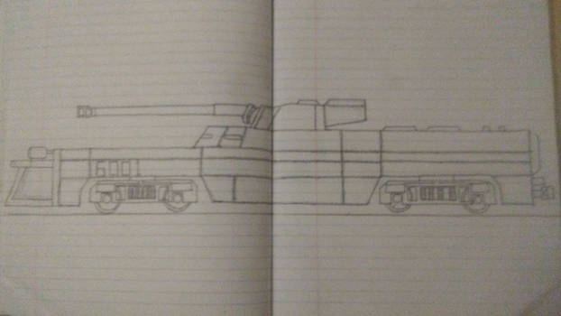 60 Class Tank Destroyer Locomotive Concept sketch