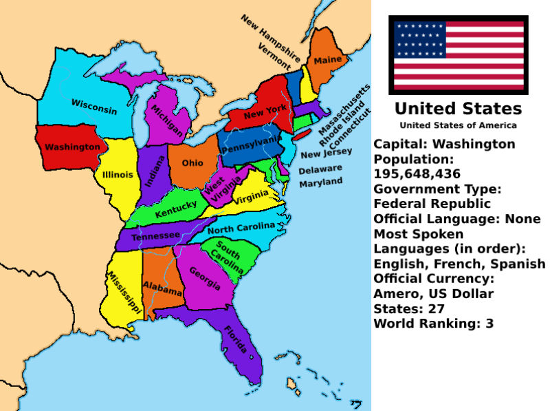 [NOD] The United States of America - States Map by QwertyMapmaking on ...