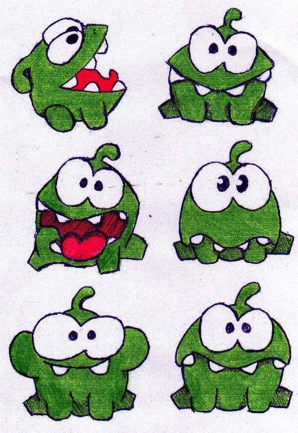 Printable Om Nom Cut the Rope Game Image Kids Art (Download Now) 