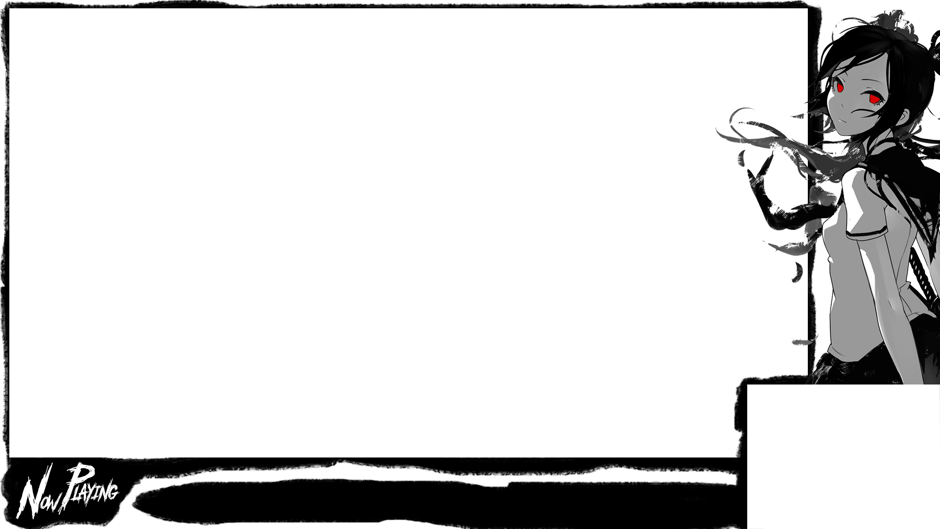 Black Brushes anime girl Overlay by EresEriA on DeviantArt