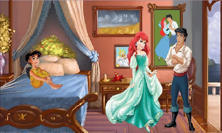 Ariel Eric Melody and Sebastian in the Bedroom