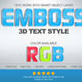 Emboss 3D Text Effect
