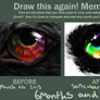 Draw This Again- Rainbow Wolf Eye