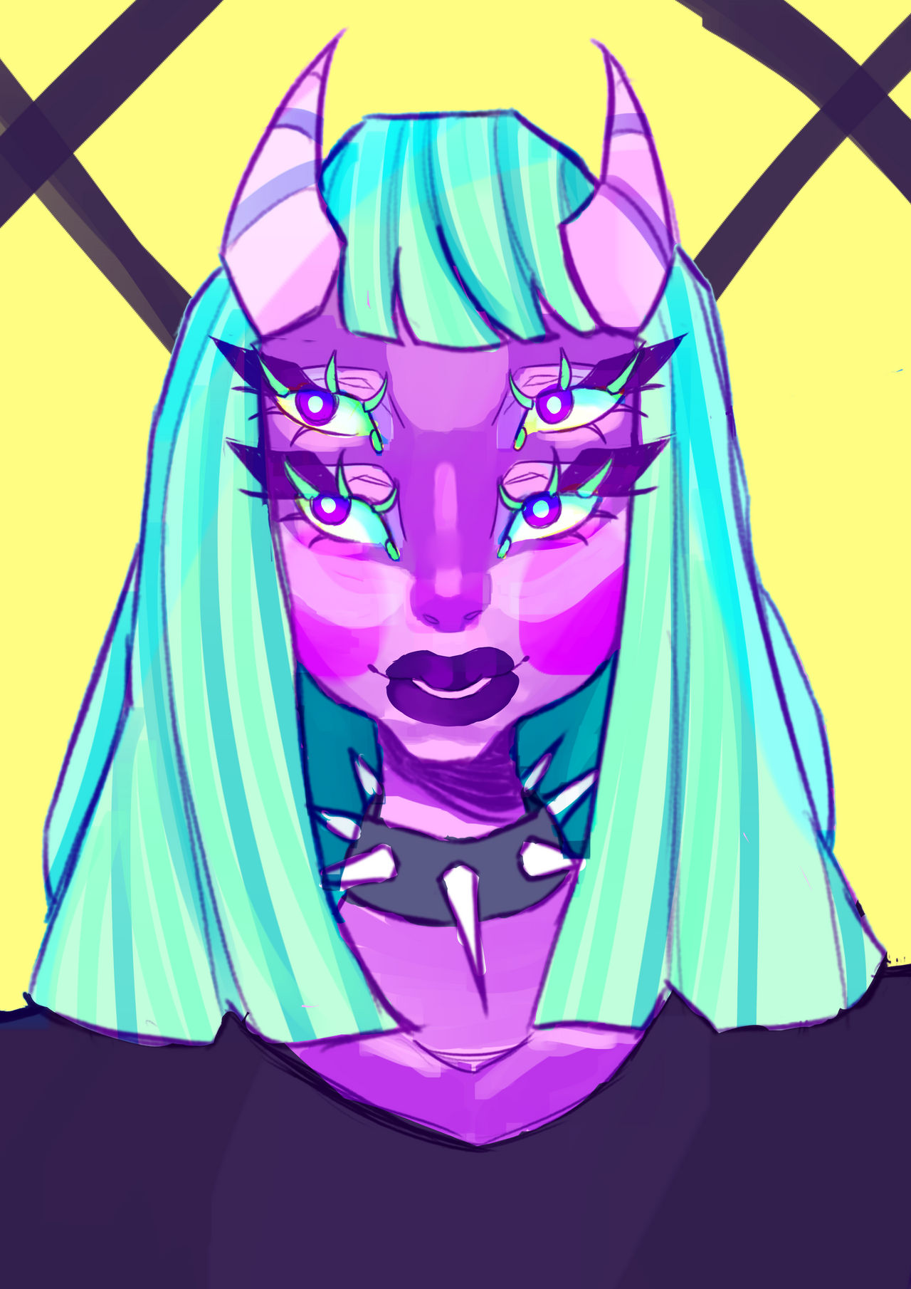 Pink Demon Girl by lumithealien on DeviantArt