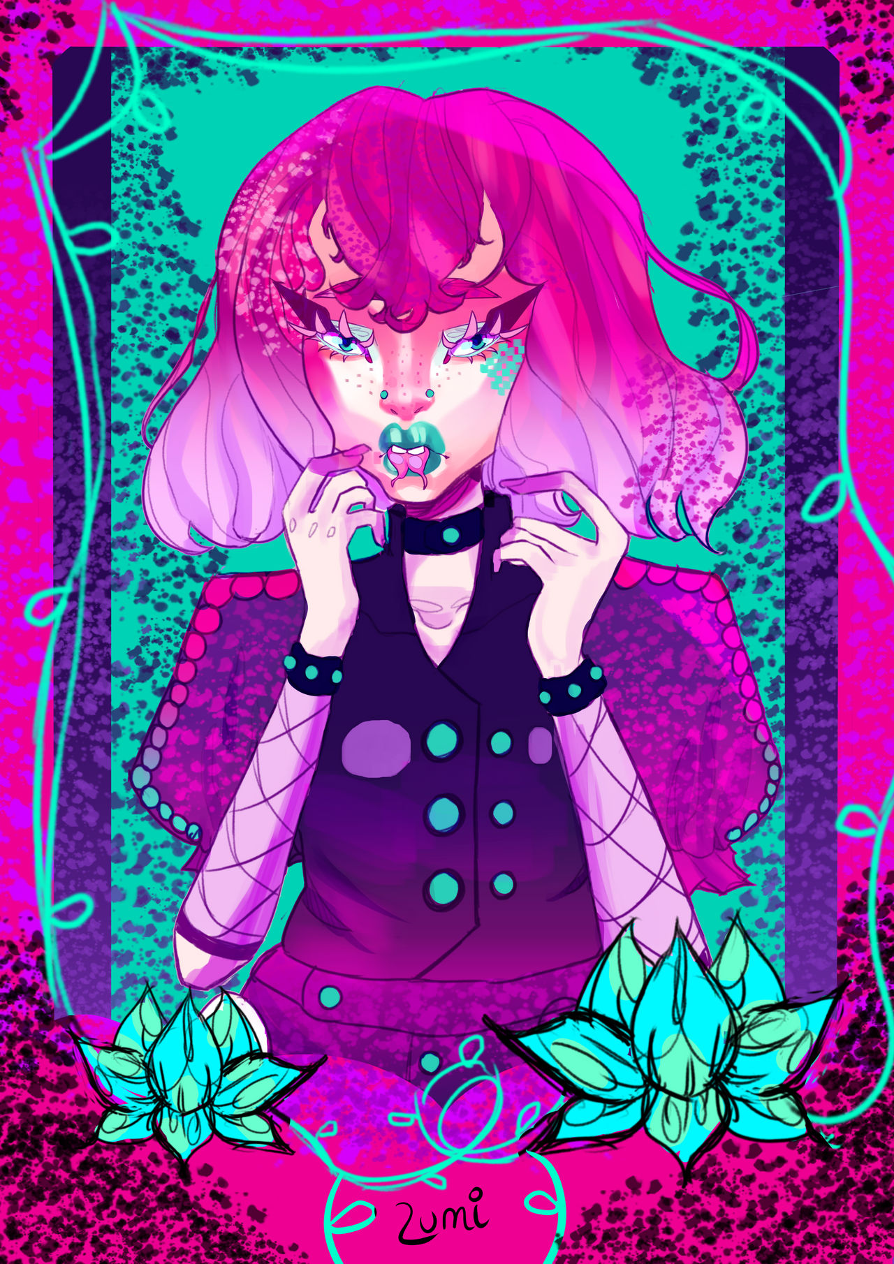 Split Tongue Girl by lumithealien on DeviantArt