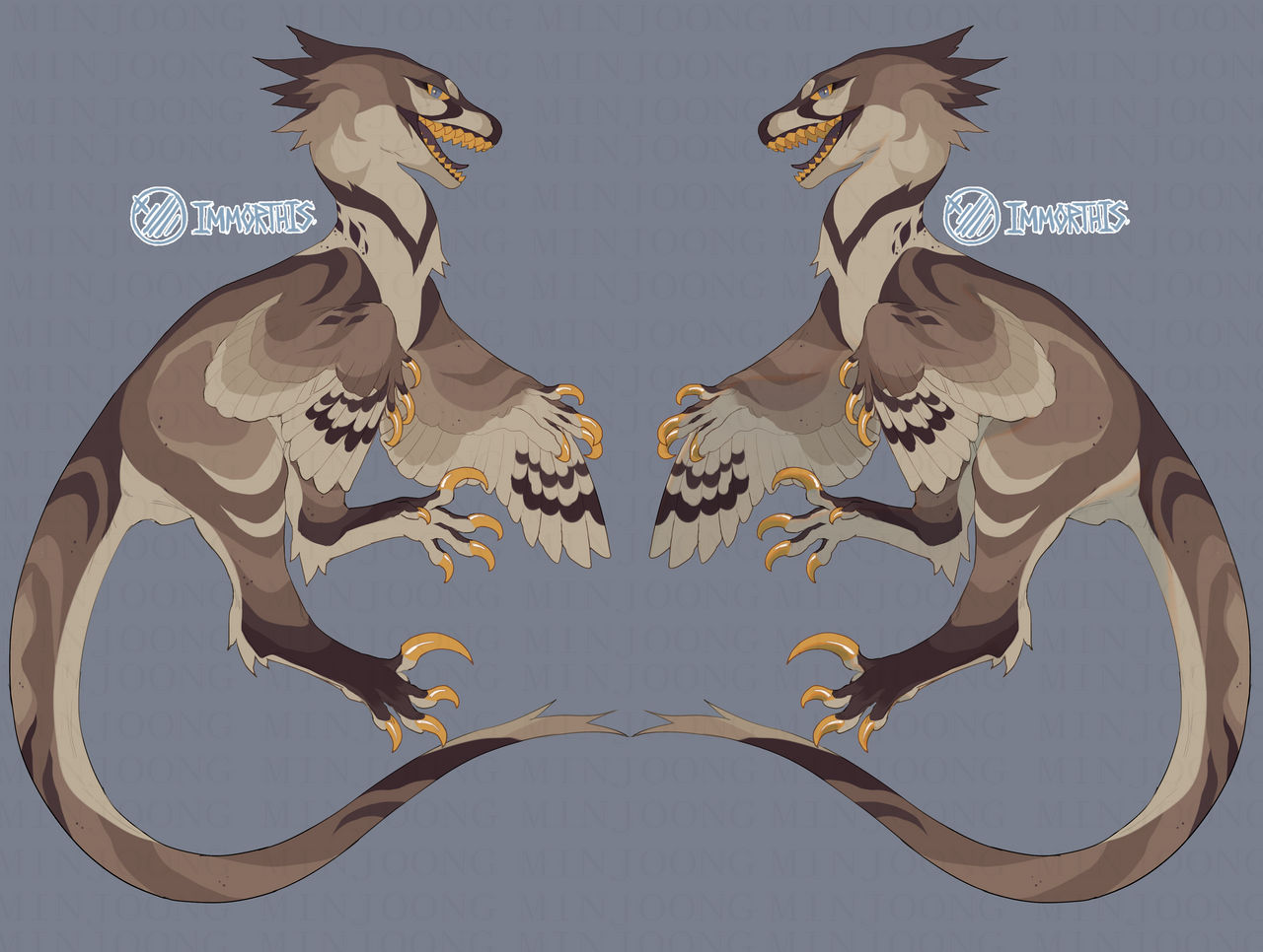 RAPTOR ADOPTABLE by MiiinjOwOoong on DeviantArt