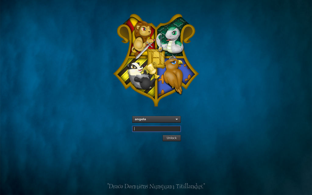 LightDM Hogwarts Login Screen Mockup by ramblgyrl on DeviantArt