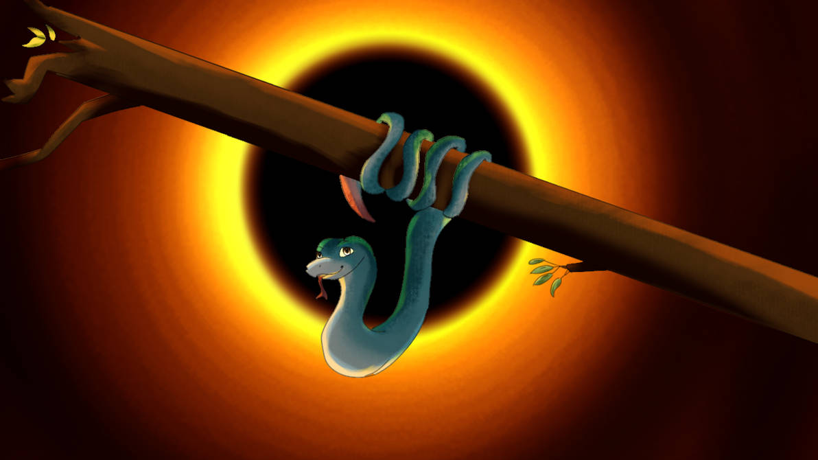 Eclipse tne Snake drawing for Art Wheel by DodisKalp on DeviantArt