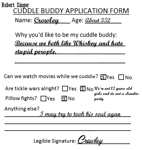 Crowley Cuddle Application Form