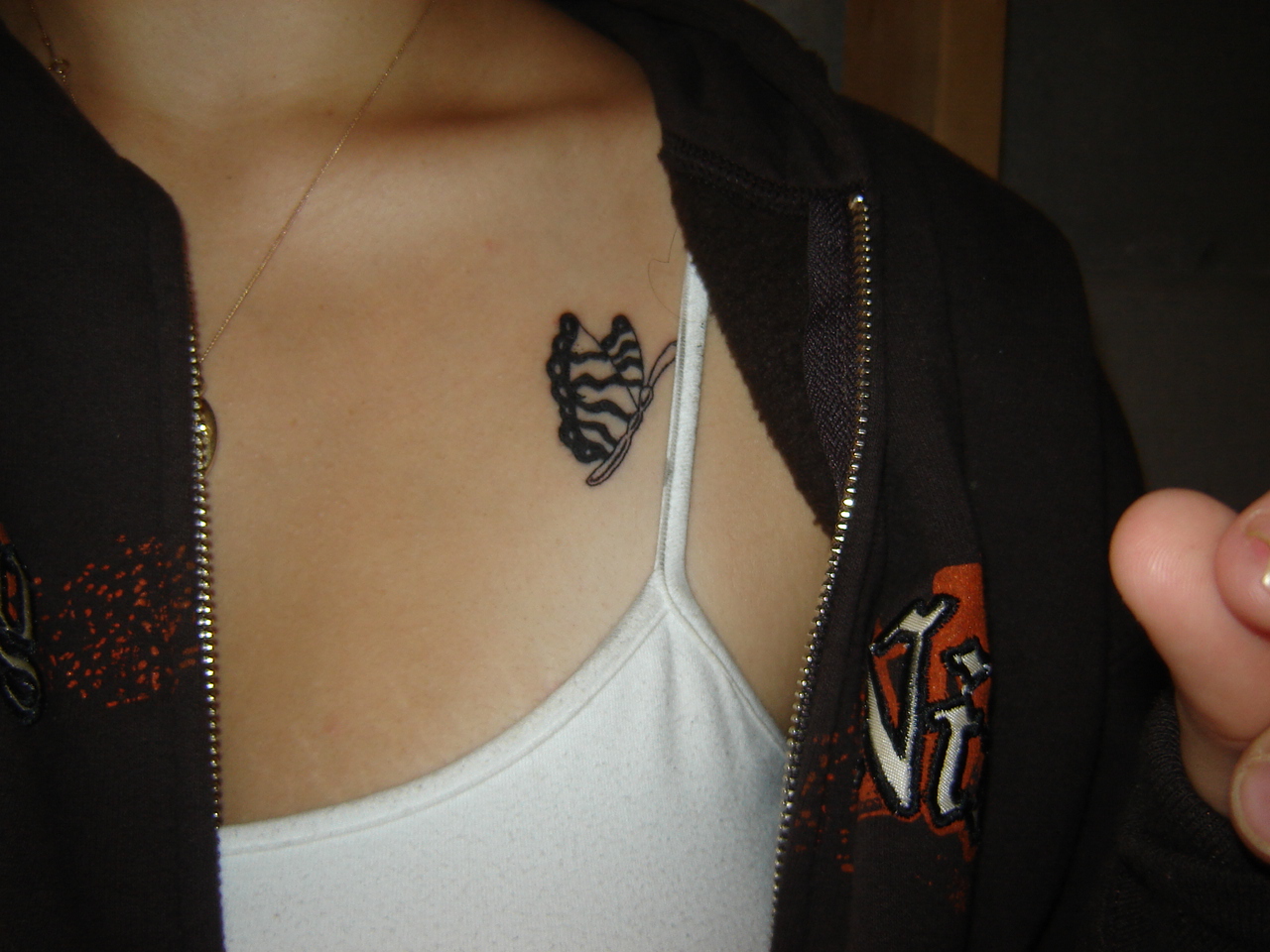 Zebra Butterfly Tattoo