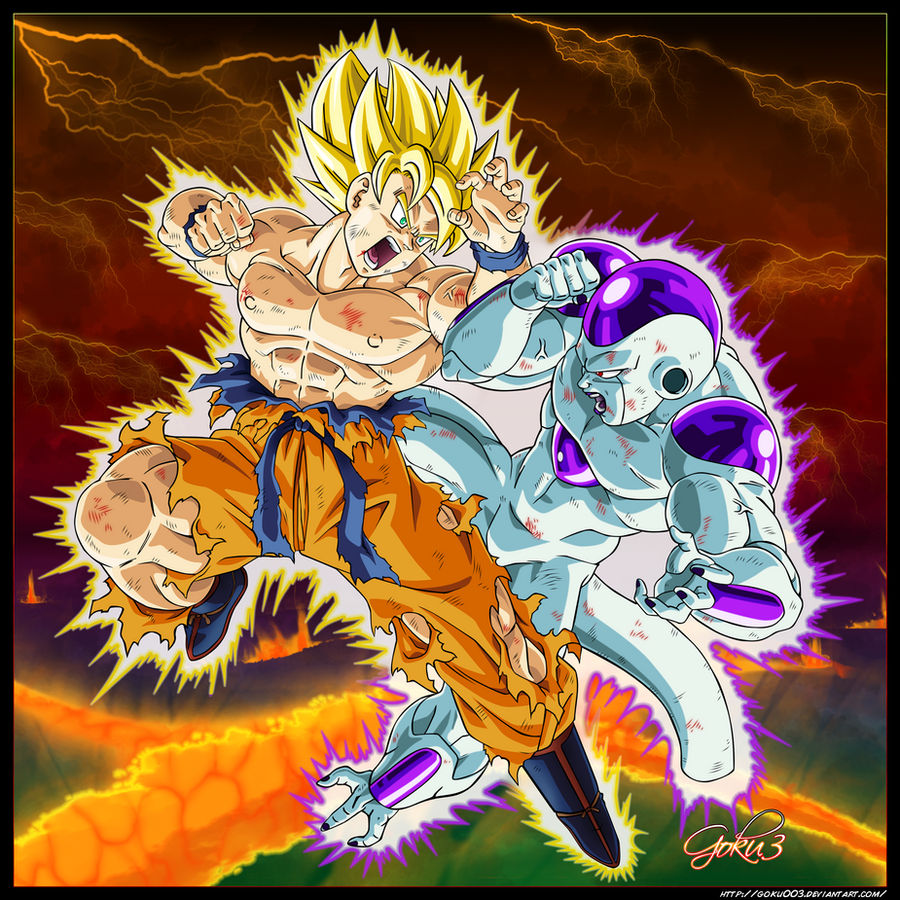 Goku vs Freeza - Desenho de frozenotome - Gartic
