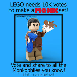 LEGO Monk needs your help!