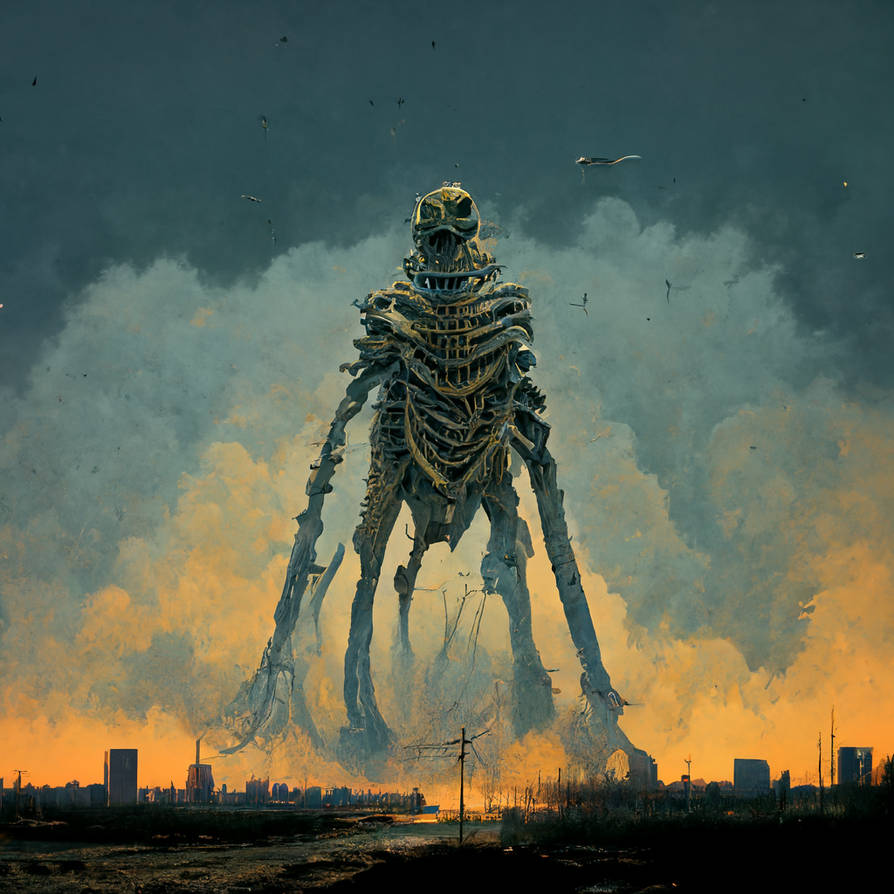 Megalophobia Skeleton by berubettoart on DeviantArt