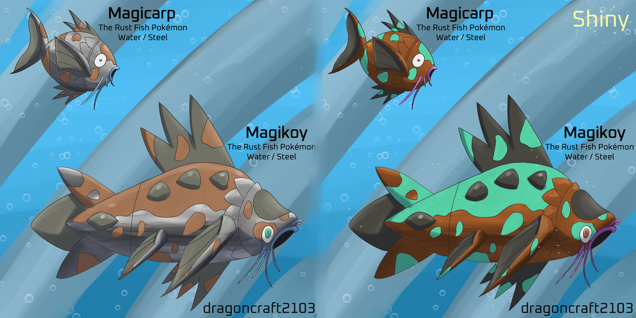 Magicarp Variations Magikarp Regional Variant by dragoncraft2103 on DeviantArt
