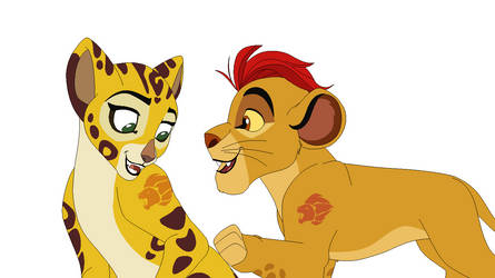 Kion and Fuli The Lion Guard Base