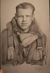 Pencil portrait of a Veteran