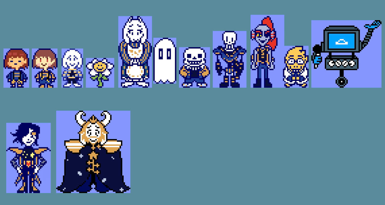 Outertale Humans Outertale Cast by thetitaniac201X on DeviantArt