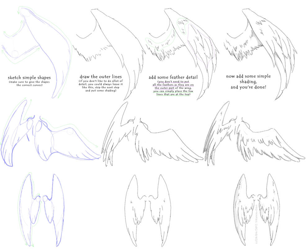 manga angel wings tutorial #1 by Vitamin-Emo