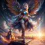 Archangel Queen in her heavenly silver city