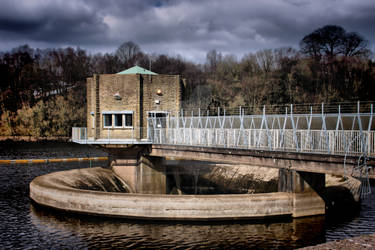 Tittesworth gloryhole spillway