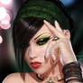 Goth Green Portrait