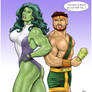 She-Hulk - Hercules backdown