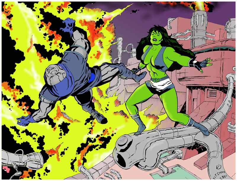 Kirby-style She-Hulk