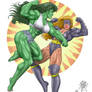 She-Hulk vs Titania - Robb Phipps Colored