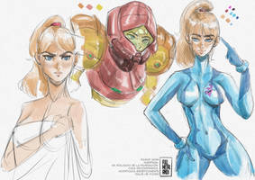 Libro de bocetos 01 Samus Aran