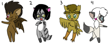 Nocturnia Adoptables Batch 1 OPEN