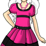 Ilya in a Cute Pink and Black Dress