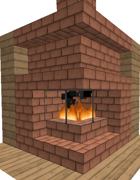 Minecraft Fireplace