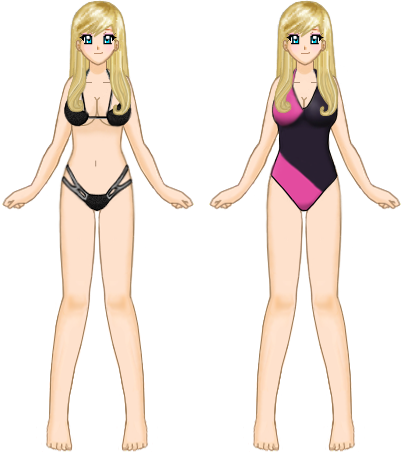 One-Piece or Two-Piece? by Lyra-Elante on DeviantArt