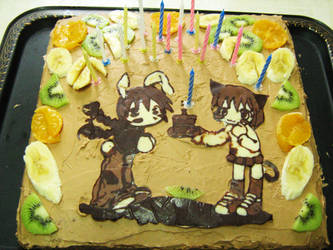 birthday anime cake