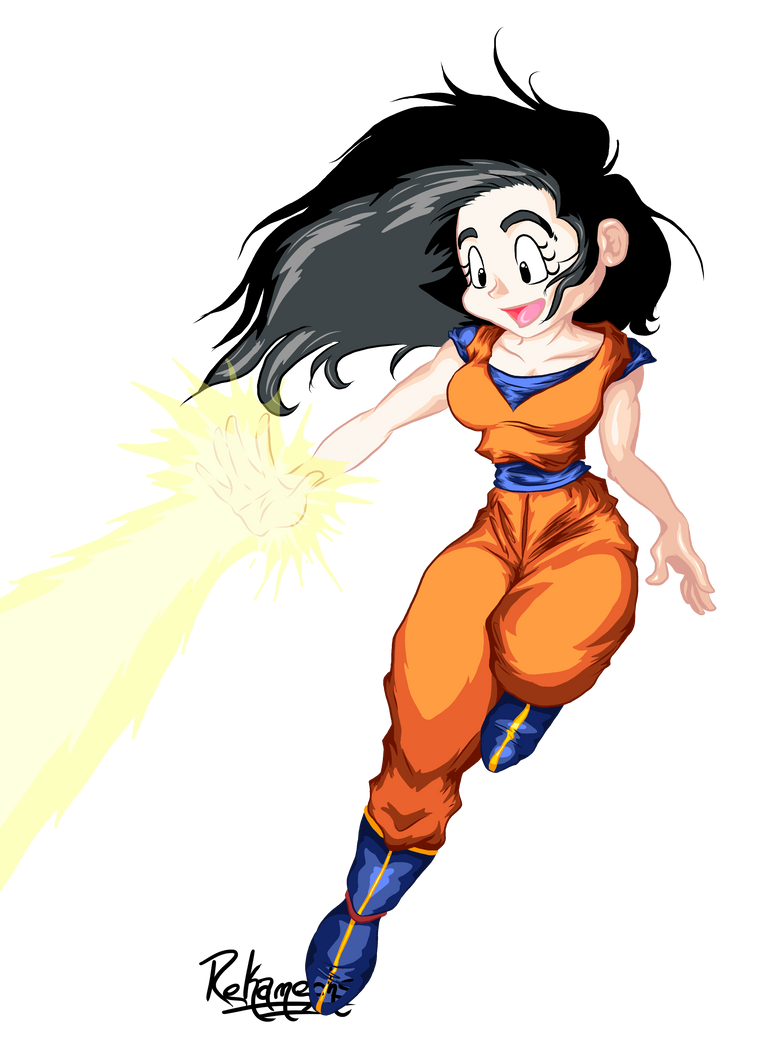 Female Goku :Colour by Reka-Chi on DeviantArt.