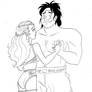 Allura and Hunk of the Voltron Force