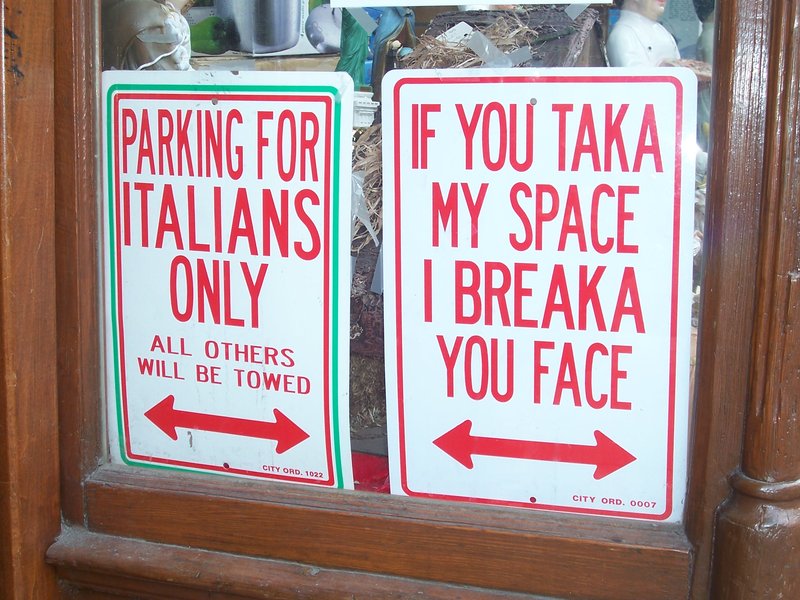 Oh Golly Gee those Italians...