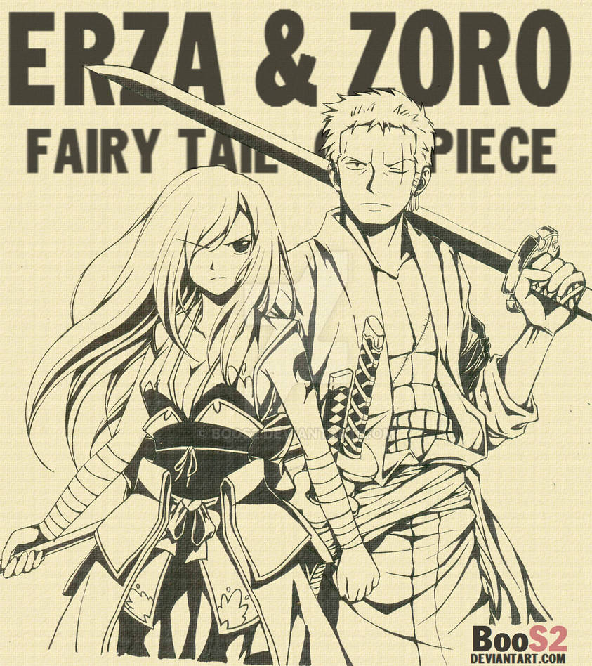 zoro and erza by BooS2 on DeviantArt.