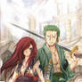 Zoro and Erza [ Color Version]