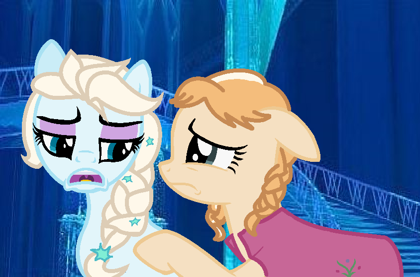 Elsa and Anna as ponies :)