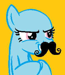 MLP Base 9 - I'll Wear This Moustache!